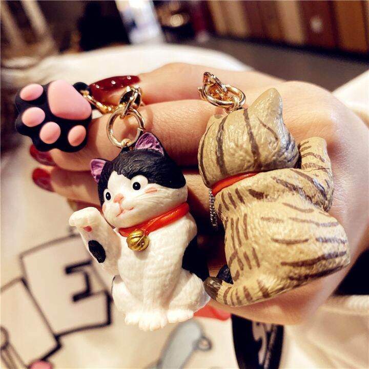 for-women-cute-lucky-cat-keychains-cartoon-kitten-doll-key-chain-with-lanyard-kids-toy-car-pendant-bag-key-ring-girl-llaveros