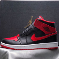 Air 1 Mid "Alternate Bred"  Black and red  casual shoes for women  Mens sports shoes DQ8426-060