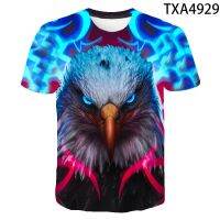 2023 NewEagle T เสื้อผู้ชายผู้หญิงเด็กฤดูร้อนสบายๆเสื้อแขนสั้น Hawk 3D พิมพ์ Streetwear เสื้อยืด Cool Tops Tee Boy Girl