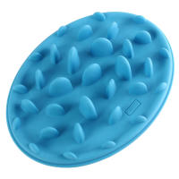 Pet Slow Feeder Anti Slip Bowl Feed Dish Color:Blue