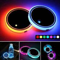 [ANYA Auto Parts] Auto Dome LED Tasse Halter โคมไฟภายในรถยนต์ USB Multi Bunte Atmosphäre Licht Trinken Halter Anti Rutsch Matte Produkt Birne