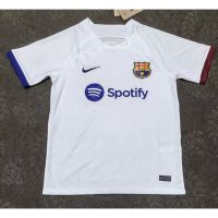 [Fans] 2324 New Barcelona Away White Training Football เสื้อคุณภาพสูงเสื้อยืดแขนสั้น Top