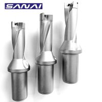 SANAI ดอกสว่านแบบถอดเปลี่ยนได้ SP Series Fast U Drill 2D 3D 4D 5D CNC Lathe Metal Drill14mm- 40mm Depth Machinery Drilling Tool