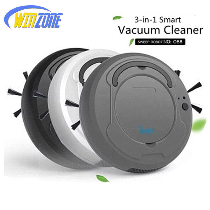1800Pa Robot Vacuum Cleaner 3In1 Auto Rechargeable Smart Sweeping