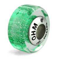 บีดแก้ว มูราโน่ Green Nature OHM Murano Glass Bead Charm