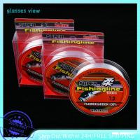 GLASSES VIEW 100m 100% Fluorocarbon คุณภาพสูง ทนทาน 0.8-6LB ตกปลา เส้นใยเดี่ยว ลวดเชื่อม สายการประมง ไนลอน PA