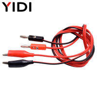 1M Double Ended Multimeter Wire Power Test Probe คลิปจระเข้จระเข้35มม. ปลั๊กกล้วย4มม. สายไฟ