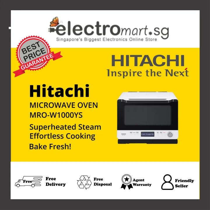 Hitachi MROW1000YS 30L Microwave Oven Lazada Singapore