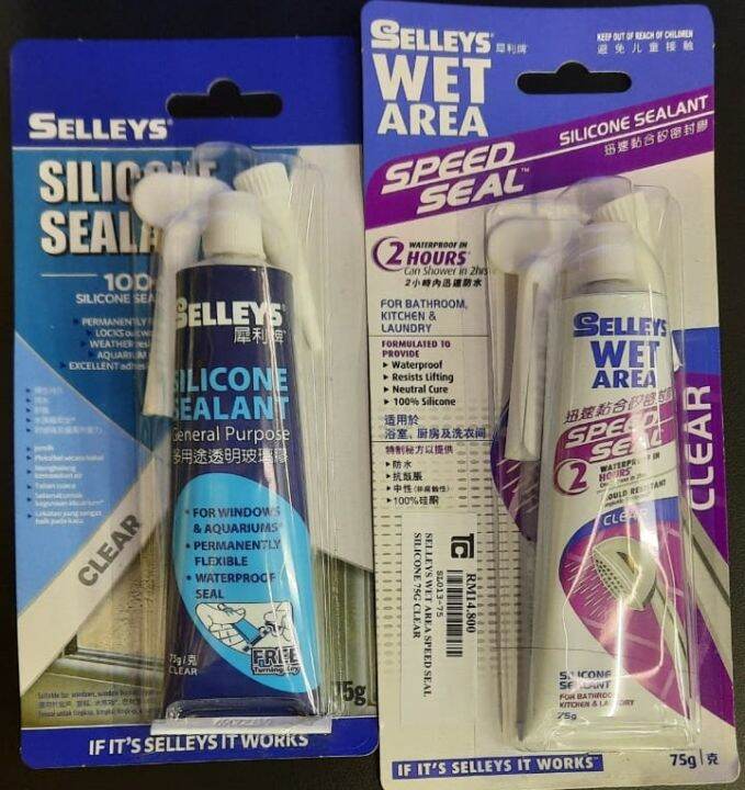Selleys Silicone Sealant General Purpose Clear 75g/ Silicone Sealant