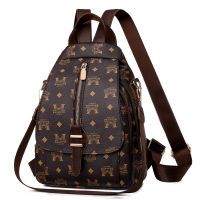 Brown luxury backpack fashion school book bags for girls rucksack travel anti-theft backpack vintage ladies crossbody bag