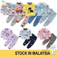 【Ready Stock】 ﹊♚ C22 (3m-5yrs) Kids Pyjamas Set Baju Tidur Bayi Long Sleeve Sleepwear Pajamas Baju Kanak Baju Budak 0556