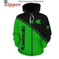 Kawasaki Hoodie 3D "Teem Racing" All Over Printed For Gift Hot Trend