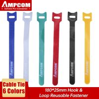 【CW】 Fastening velcro Cable Ties Reusable and Multi-Color Cord nylon tie Management - 6”×1/2” 1 pack 6 Colors