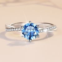 5 Colors Moissanite Rings 1 Carat S925 Sterling Silver Wedding Band Women Fine Jewelry Drop Shipping