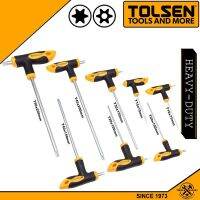 【เก่าฮาร์ดแวร์】 Tolsen 8ชิ้น Torx T-Handle Hex Key (T10 T50) ชุดไขควง20061