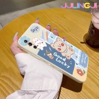 Jjlingji เคสสำหรับ Huawei Y9s P Smart Pro 2019โชคดีรูปกระต่ายหมีบางสวยงามเคสโทรศัพท์ดีไซน์ใหม่บางเคสป้องกันขอบสี่เหลี่ยมเคสนิ่มเคสปลอกซิลิโคนกันกระแทก