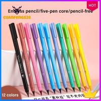 CUANFENGS28ดินสอหลากสี12สี/ชุดดินสอหลากสีไม่มีหมึกลบได้ HB ศิลปะทนทานปากกาเขียนไม่จำกัดอุปกรณ์การเรียนดินสอนิรันดร์