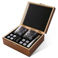 Top Seller Bar Accessories Granite Chilling Whisky Glass Stones Rocks Whiskey Stone Set With Glasses Gift Set For Men