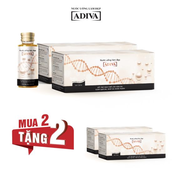 Mua 2 tặng 2- 2 hộp collagen adiva 14 chai x 30ml tặng 2 hộp collagen - ảnh sản phẩm 1
