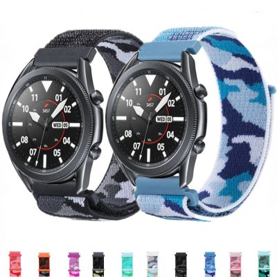 gdfhfj 20mm 22mm Nylon Braided Strap for Samsung Galaxy Watch 5/5 Pro/4/3 Huawei Watch GT Adjustable Bracelet Wristband for Amazfit GTR