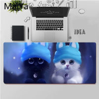 Animal Cartoon Cute Fox Cat DIY Design Pattern Game Mousepad Large Mouse Pad Keyboards Mat