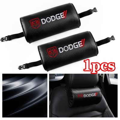 【CW】 1pc Car Headrest Neck Accessorie Support Protector Cushion Dodge Challenger Ram 1500 etc