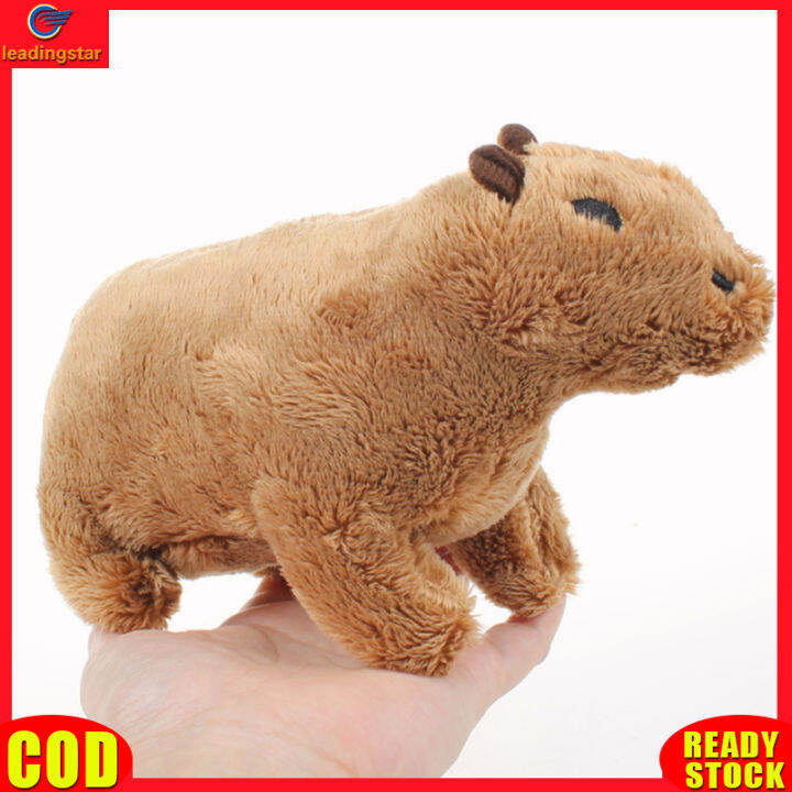 leadingstar-toy-hot-sale-20cm-capybara-plush-doll-toy-stuffed-kawaii-cartoon-animals-plush-toy-for-birthday-gifts