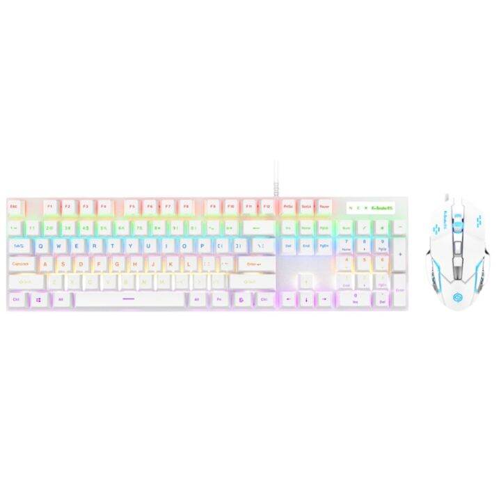 rgb-gaming-keyboard-และ-backlit-mouse-set-km600-usb-wired-gamer-mouse-and-keypad-combo-blue-switch-for-desktop-computer