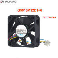 G5015M12D1คุณภาพดี + 6 0.2A DC12V 5015 50*50*15มม. 5ซม. 4สายรถยนต์พาหนะสายพัดลมทำความเย็นเสียงยาว9.5ซม. เท่านั้น