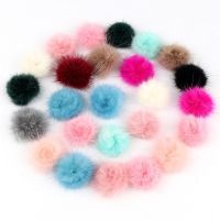 【CC】✶  10pcs/lot 3cm Fur Pompom Real Balls 30mm Poms Pompon Decro Hats Cap Scarf Gloves Keychain Wholesale