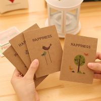 10 pcslot Vintage Kraft Cover Flowers Notepad Blank Sketchbook Diary Promotion Note Pad Book Notebook wholesaler