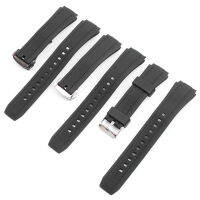 Quality Black Silicone Rubber Strap For Edifice Series EF-552 Watchbands Man watch Bracelet Stainless Deployment Buckle 25*20mm