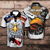 2023 NEW Style Eagle Tattoo Golf Mens Polo Shirt Hip Hop Harajuku Short-Sleeved High-quality Casual T-shirt 3D Printed Streetwear Sportswear，Can be customization