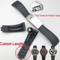 Adjustable Watchband Fit For Rolex Strap DAYTONA SUBMARINER GMT Yacht-Master Silicone Glidelock Watch Bracelet Rubber Watch Band