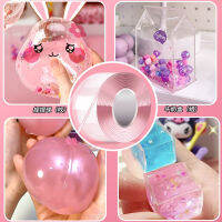 2023 Blowable Bubble Tape Non-Marking กาวสองหน้าสำหรับ DIY Craft Pinch ของเล่นทำ Reusable Clear Nano เทป High Sticky