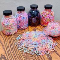 【hot sale】☇♛∏ C05 1000 Pcs Kids Baby Elasic Hair Band Thin Hair Rubberbands Tiny Colorful Hair Elastics Ponytail Holders Hair Accessories