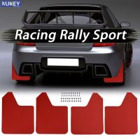 สีแดง Racing/sport Universal Mud Flaps Mudflaps Splash Guards ด้านหน้าด้านหลังสำหรับ Hyundai Tucson Elantra รถ SUV Van Pickup Rally