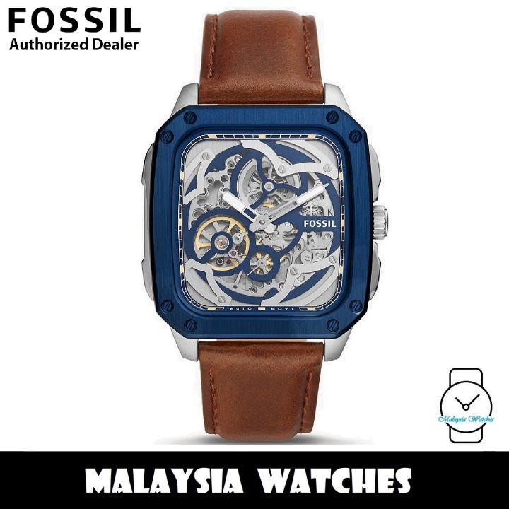 OFFICIAL WARRANTY) Fossil ME3202 Inscription Automatic Brown