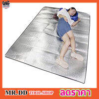 Carsun Aluminum foil pad เสื่อรองนั่ง ฟอยล์แผ่น แผ่นฟอยล์ ขนาด 160x110cm เสื่อรองปูพื้นอเนกประสงค์ แบบ Aluminum Film Pad ขนาดใหญ่ ตัดแบ่งได้ ฟอยล์ปิกนิก