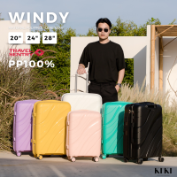 (ประกัน5ปี) กระเป๋าเดินทางรุ่น Windy วัสดุ PP100% น้ำหนักเบา ทนความร้อนสูง By Kiki Thailand