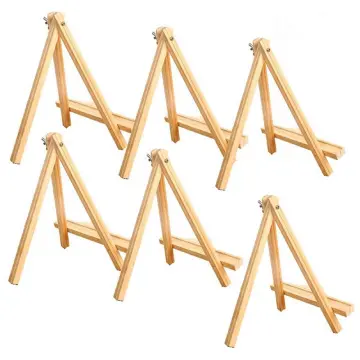 10PCS Small Desk Easels Canvas Painting Holder Wooden Tripod