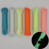 ❖◎ 4MM High Quality 5/10/20/30m Survival Paracord Luminous Rope Camping Glow Paracord 7 Strand Lanyard 550lb Rope Outdoor Rope