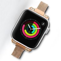 Woman Jewelry Strap for Apple Watch Band 41mm 38mm 40mm 42mm 44mm Metal Bracelet for Iwatch 6 5 4 3 SE 7 45MM Replace Watchband Straps