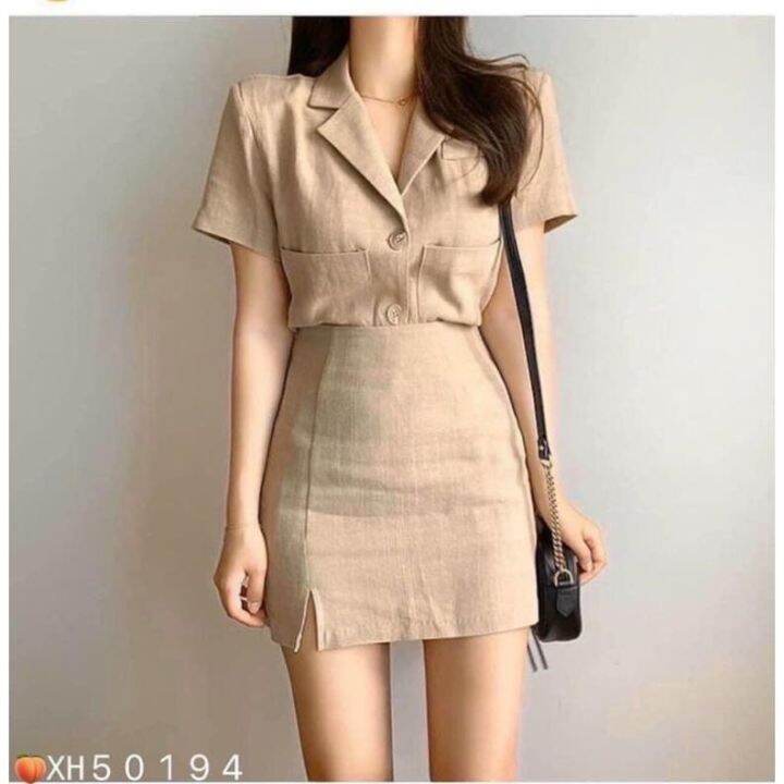 Đầm giả vest cao cấp Vesana
