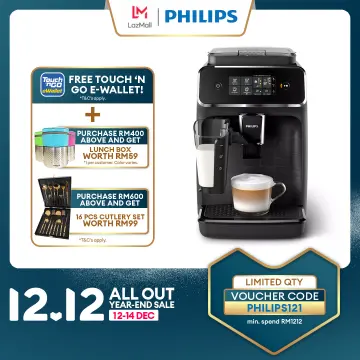 Philips Series 2200 Fully Automatic Espresso Machines with LatteGo Milk  System (EP2230/10)