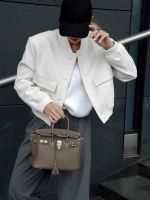 ❄❣◇ 2023 Jacket Coat Color Sleeve Female Loose Breasted Coats