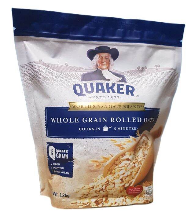 QUAKER WHOLE GRAIN ROLLED OATS (pack of 1 piece x 1.2 kilograms ...