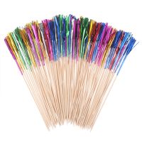 【YF】 100Pcs Cocktail Fireworks Drinking Picks Sticks for Wedding Decoration Supplies Drink Stick Ornaments