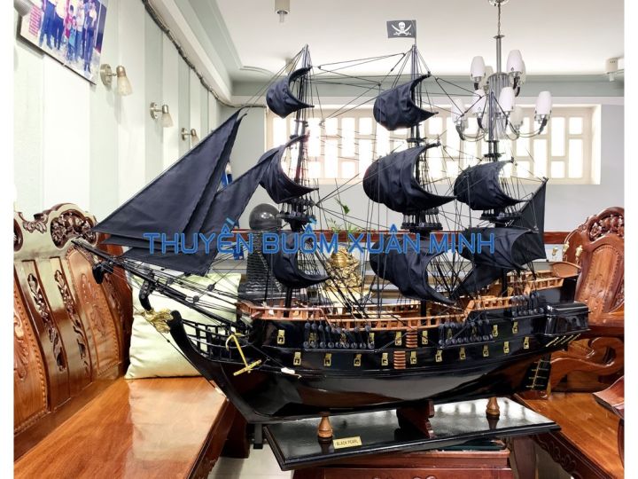 Mô hình tàu ngọc trai đenmô phỏng con tàu cướp biển huyền thoại  Mô hình  tàu Tàu Cướp biển