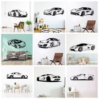 Classic Car Wall Sticker For Boy Kids Room Bedroom wall decor Vinyl Roadster Decorative stickers Self-adhesive wallpaper Wall Stickers Decals